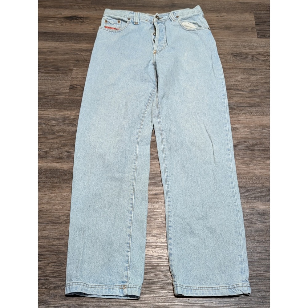 Diesel Saddle Vintage 90s Straight Leg Jeans Light Wash Made in Italy Size 31